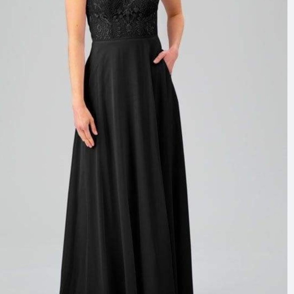 Sophisticated Black Lace Prom Dress